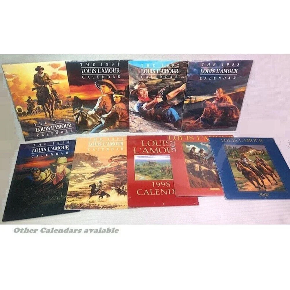 1995 Louis L'Amour Western Art Calendar - New Old Stock Sealed